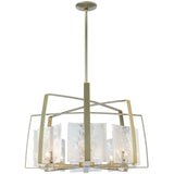 Modern Brass Arc 8 Light Pendant by Hubbardton Forge
