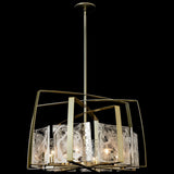 Modern Brass Arc 8 Light Pendant by Hubbardton Forge