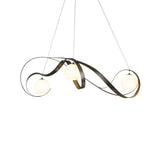 Karma Pendant by Hubbardton Forge, Finish: Mahogany-Hubbardton Forge, Bronze, Dark Smoke-Hubbardton Forge, Burnished Steel-Hubbardton Forge, Black, Natural Iron-Hubbardton Forge, Gold, Vintage Platinum-Hubbardton Forge, Soft Gold-Hubbardton Forge, Sterling-Hubbardton Forge, Glass Finish: Opal and Clear Glass, Opal Glass, | Casa Di Luce Lighting