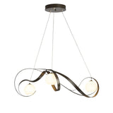 Karma Pendant by Hubbardton Forge, Finish: Mahogany-Hubbardton Forge, Bronze, Dark Smoke-Hubbardton Forge, Burnished Steel-Hubbardton Forge, Black, Natural Iron-Hubbardton Forge, Gold, Vintage Platinum-Hubbardton Forge, Soft Gold-Hubbardton Forge, Sterling-Hubbardton Forge, Glass Finish: Opal and Clear Glass, Opal Glass, | Casa Di Luce Lighting