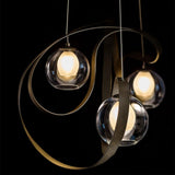 Karma Pendant by Hubbardton Forge, Finish: Mahogany-Hubbardton Forge, Bronze, Dark Smoke-Hubbardton Forge, Burnished Steel-Hubbardton Forge, Black, Natural Iron-Hubbardton Forge, Gold, Vintage Platinum-Hubbardton Forge, Soft Gold-Hubbardton Forge, Sterling-Hubbardton Forge, Glass Finish: Opal and Clear Glass, Opal Glass, | Casa Di Luce Lighting
