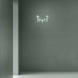 Dolfin Wall Sconce by Sylcom, Color: Clear, Clear and Amber - Sylcom, Blue, Smoke - Vistosi, Grey, Ocean - Sylcom, Milk White Clear - Sylcom, Amber, Clear and 24kt Gold - Sylcom, Finish: Polish Chrome, Polish Gold, Number of Lights: 1, 2 | Casa Di Luce Lighting