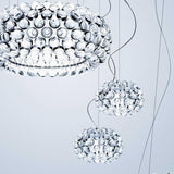 Caboche Plus Suspension by Foscarini, Color: Transparent, Grey, Light Option: LED, Halogen, Size: Small, Medium, Large | Casa Di Luce Lighting