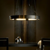 AURA ADJUSTABLE ROUND SUSPENSIONBY HUBBARDTON FORGE, FINISH: WHITE, BRONZE, DARK SMOKE-HUBBARDTON FORGE, BLACK, OIL RUBBED BRONZE, NATURAL IRON-HUBBARDTON FORGE, VINTAGE PLATINUM-HUBBARDTON FORGE, SOFT GOLD-HUBBARDTON FORGE, STERLING-HUBBARDTON FORGE, MODERN BRASS, INK-HUBBARDTON FORGE, CLEAR GLASS, | CASA DI LUCE LIGHTING