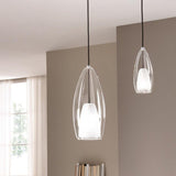 Flute 1393.1L Pendant by Cangini & Tucci, Color: Transparent, Rainbow-Cangini & Tucci, Black Metallic-Cangini & Tucci, Rose Gold Metallic-Cangini & Tucci, Sea Water Metallic-Cangini & Tucci, , | Casa Di Luce Lighting