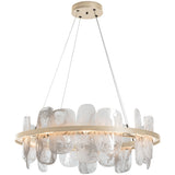 Soft Gold Vitre Circular LED Pendant by Hubbardton Forge