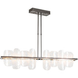 Natural Iron Vitre Linear Suspension by Hubbardton Forge