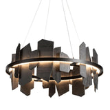 ARDESIA CHANDELIER BY HUBBARDTON FORGE, FINISH: WHITE, BRONZE, DARK SMOKE-HUBBARDTON FORGE, BLACK, OIL RUBBED BRONZE, NATURAL IRON-HUBBARDTON FORGE, VINTAGE PLATINUM-HUBBARDTON FORGE, SOFT GOLD-HUBBARDTON FORGE, STERLING-HUBBARDTON FORGE, MODERN BRASS, INK , | CASA DI LUCE LIGHTING