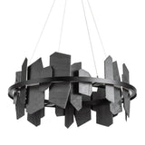 ARDESIA CHANDELIER BY HUBBARDTON FORGE, FINISH: WHITE, BRONZE, DARK SMOKE-HUBBARDTON FORGE, BLACK, OIL RUBBED BRONZE, NATURAL IRON-HUBBARDTON FORGE, VINTAGE PLATINUM-HUBBARDTON FORGE, SOFT GOLD-HUBBARDTON FORGE, STERLING-HUBBARDTON FORGE, MODERN BRASS, INK , | CASA DI LUCE LIGHTING