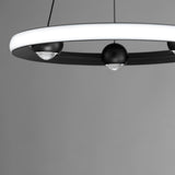 Nodes LED Chandelier By ET2, Finish: Black, Diameter: 18 inch