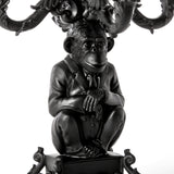 Burlesque Chimp Candle Holder By Seletti, Finish: Black