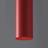 Red Tube Wall Sconce by Karboxx