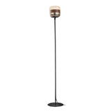 Futura PT P Floor Lamp by Vistosi, Color: Black/Crystal - Vistosi, Copper/White - Vistosi, Brown/Smokey - Vistosi, Brass/Amber - Vistosi, Multicolor - Vistosi, Finish: Matt Black, Glossy Copper, | Casa Di Luce Lighting