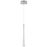 Stillo LED Pendant By ET2, Finish: Satin Nickel