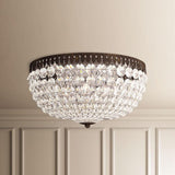 Heirloom Bronze X-Large Petit Crystal Ceiling Light by Schonbek