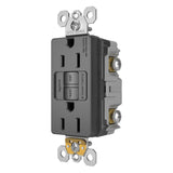 Black Radiant Spec Grade 15A Tamper Resistant Self Test GFCI Receptacle by Legrand Radiant