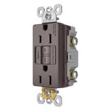 Brown Radiant Spec Grade 15A Tamper Resistant Self Test GFCI Receptacle by Legrand Radiant
