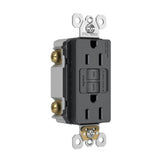 Graphite Radiant Spec Grade 15A Tamper Resistant Self Test GFCI Receptacle by Legrand Radiant