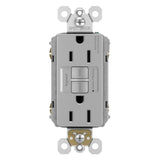 Gray Radiant Spec Grade 15A Tamper Resistant Self Test GFCI Receptacle by Legrand Radiant