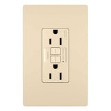 Ivory Radiant Spec Grade 15A Tamper Resistant Self Test GFCI Receptacle by Legrand Radiant
