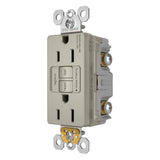 Nickel Radiant Spec Grade 15A Tamper Resistant Self Test GFCI Receptacle by Legrand Radiant