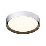 Echo LED Flush Mount By ET2, Size: Large, Finish: White / Black