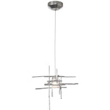 Frosted Glass-Sterling Tura Pendant by Hubbardton Forge