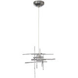 Frosted Glass-Sterling Tura Pendant by Hubbardton Forge