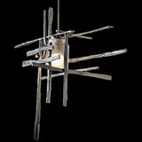 Frosted Glass-Sterling Tura Pendant by Hubbardton Forge