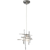 Seeded Glass-Sterling Tura Pendant by Hubbardton Forge