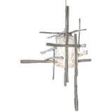 Seeded Glass-Sterling Tura Pendant by Hubbardton Forge
