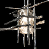 Seeded Glass-Sterling Tura Pendant by Hubbardton Forge