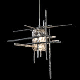 Seeded Glass-Sterling Tura Pendant by Hubbardton Forge