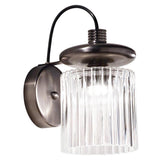 Bronze/Crystal Tread Wall Light by Vistosi