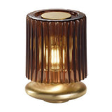 Brass/Brown Tread Table Light by Vistosi