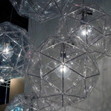 Chrome Poliedro Pendant by Martinelli Luce