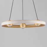 Nodes LED Chandelier By ET2, Finish: Gold, Diameter: 18 inch