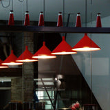 Cono Pendant Light by Martinelli Luce, Color: Green, Grey, Red, White, Size: Small, Large, | Casa Di Luce Lighting