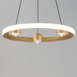 Nodes LED Chandelier By ET2, Finish: Gold, Diameter: 18 inch