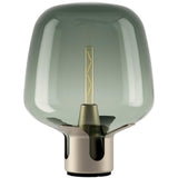 Champagne-Turquoise-Medium Flar Table/Floor Lamp by Lodes