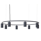 Donna Circle Pendant by Pholc, Size: Medium, Finish: Black Ink, | Casa Di Luce Lighting