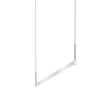 Thin-Line LED Pendant By Sonneman Lighting, Size: Small, Finish: Bright Satin Aluminum