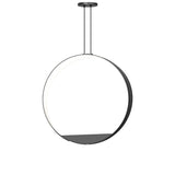 Aureola LED Pendant By Sonneman Lighting, Satin Black
