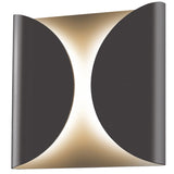 Folds Indoor-Outdoor Sconce By Sonneman Lighting, Finish: Textured Bronze, Size: Small