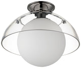 Domain Semi Flush Mount By Studio M, Finish: Black Chrome