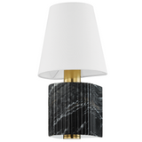 Aden Wall Sconce By Corbett, Finish: Vintage Brass / Black