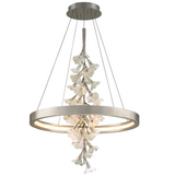 Jasmine Chandelier By Corbett, Finish: Silver Leaf