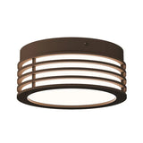 Marue Circle Flush Mount By Sonneman Lighting, Finish: Textured Bronze, Size: Small