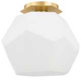 Tring Ceiling Light By Hudson Valley, Finish: Aged Brass