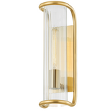 Fillmore Wall Sconce By Hudson Valley, Finish: Aged Brass, Size: Small